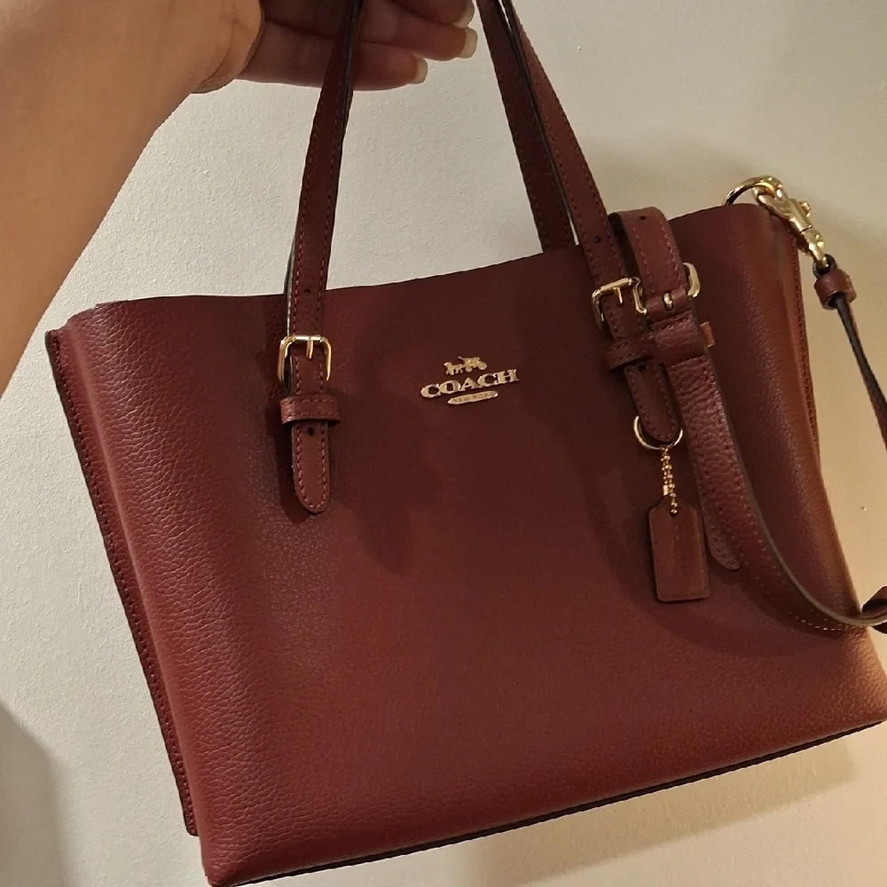 Coach Mahogany Leather Tote - Picture 3 of 3